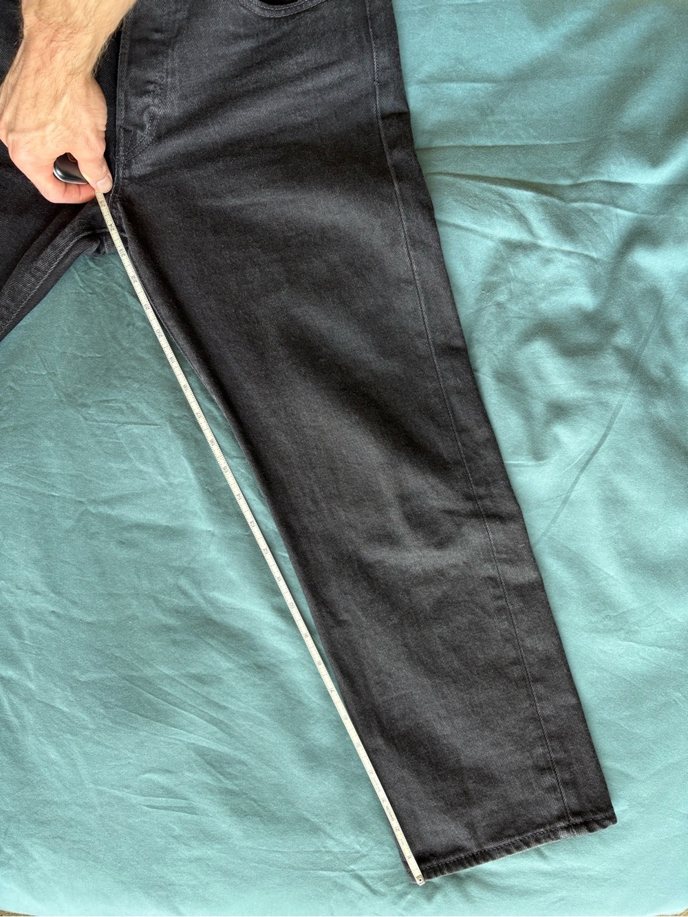 Levi's 501 ‘93 Black Straight-Leg Men's Jeans 28x24 - Picture 4 of 5